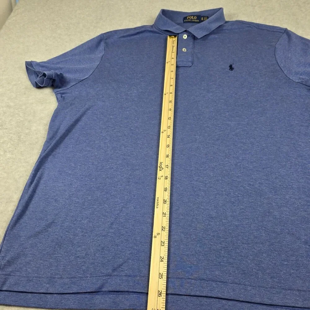 Polo Ralph Lauren Men's Polo Shirt XL Blue Heather Pony Logo Preppy Golf Men